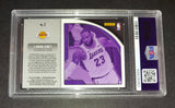 LeBron James 2019 Panini Prizm Get Hyped! Los Angeles Lakers card PSA 6