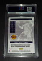 LeBron James 2019 Chronicals Luminace Los Angeles Lakers card PSA 8