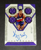 Kevin Johnson 2019 Phoenix Suns Panini Legendary Cornerstones autographed quad patch card 125/129