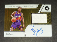 Kevin Johnson 2020 Phoenix Suns Panini Golden autographed patch card 16/49