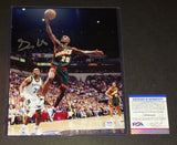 Gary Payton autograph 8x10 PSA COA