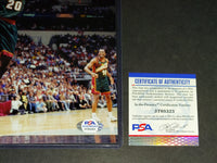 Gary Payton autograph 8x10 PSA COA