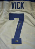 Michael Vick autographed jersey Beckett Witness COA