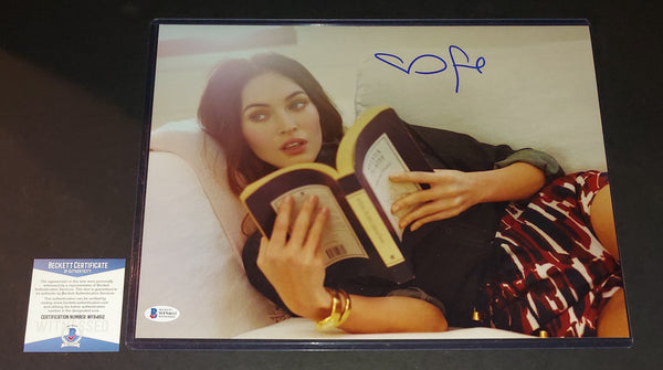 Megan Fox autographed 11x14 Beckett Witness COA