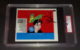 Johnny Depp autographed and slabbed Topps card wrapper PSA/DNA COA