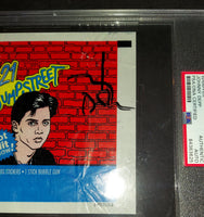 Johnny Depp autographed and slabbed Topps card wrapper PSA/DNA COA