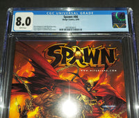 Spawn slabbed graded comic CGC 8.0