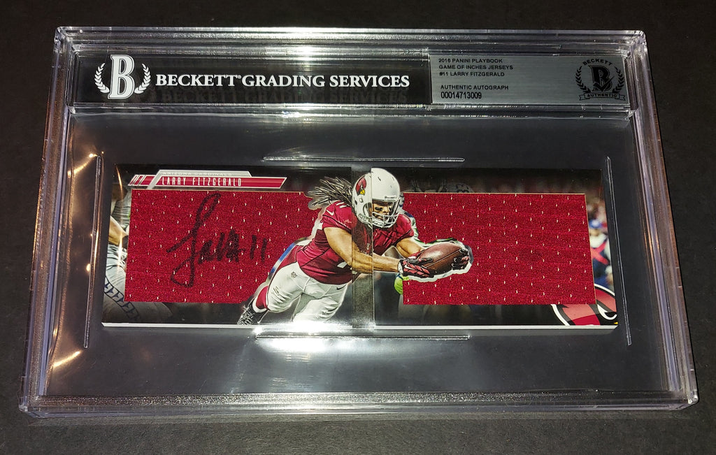 Larry Fitzgerald autographed slabbed card Beckett COA – AZ Autographs and  Collectibles