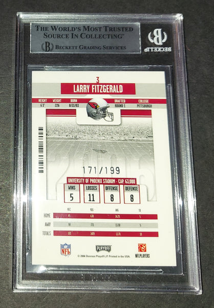 Larry Fitzgerald autographed slabbed card Beckett COA – AZ Autographs and  Collectibles