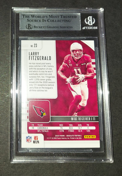 2007 Playoff Contenders #2 Larry Fitzgerald Signed Card PSA Auto