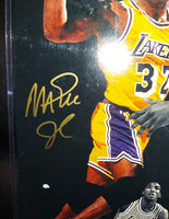 Magic Johnson autographed 16x20 Beckett Witness COA