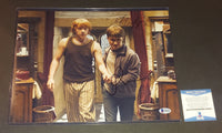 Daniel Radcliffe and Rupert Grint autographed 11x14 Beckett COA