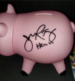 John Ratzenberger autographed Piggy Bank JSA COA